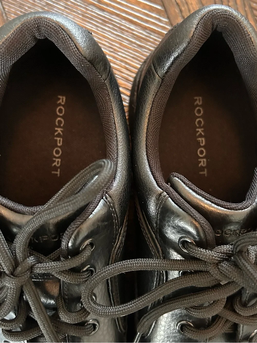 Rockport Men's Ridgefield Eureka Black Leather Lace-Up, 9.5W